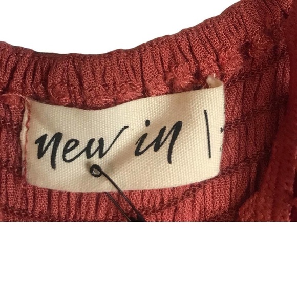 Brand New In Bohemian Burnt Orange Skater Dress Size S - Picture 9 of 16